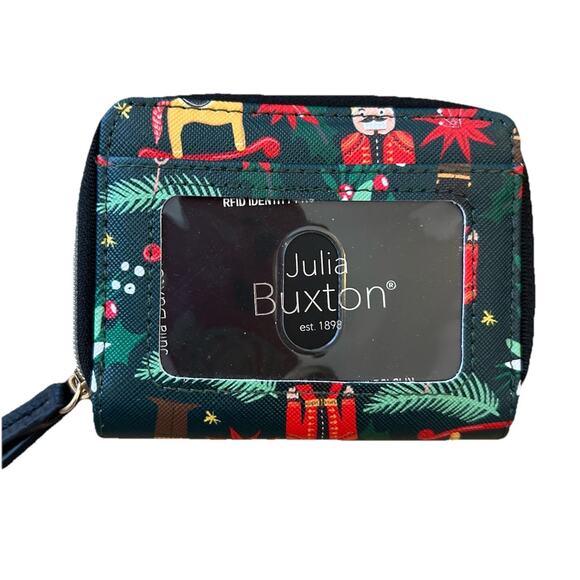 Xmas Holiday Wallet Rocking Horse Nutcracker Wizard Wallet Coin Purse Buxton - Picture 2 of 7